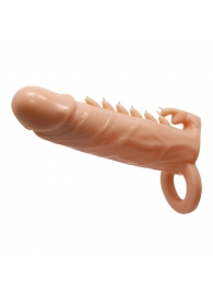Телесная удлиняющая насадка Penis Sleeve Emmitt - 17 см. - Baile - в Калининграде купить с доставкой