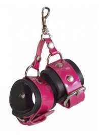 Розово-черный брелок  Наручники - Sitabella - купить с доставкой в Калининграде