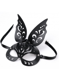 Черная ажурная маска  Зайка  с ушками - Crazy Handmade - купить с доставкой в Калининграде