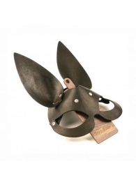 Черная гладкая маска  Зайка  с длинными ушками - Crazy Handmade - купить с доставкой в Калининграде