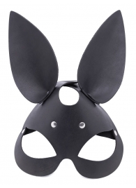 Черная гладкая маска  Зайка  с длинными ушками - Crazy Handmade - купить с доставкой в Калининграде