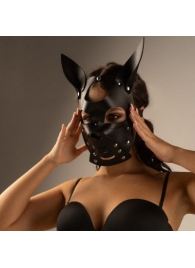 Черная маска  Собака  с ушками - Crazy Handmade - купить с доставкой в Калининграде