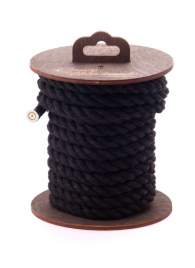 Черная хлопковая веревка для бондажа на катушке - 5 м. - Crazy Handmade - купить с доставкой в Калининграде