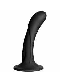 Черная изогнутая насадка Vac-U-Lock G-Spot - 16,5 см. - Doc Johnson - купить с доставкой в Калининграде