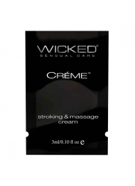 Крем для массажа и мастурбации Wicked Stroking and Massage Creme - 3 мл. - Wicked - купить с доставкой в Калининграде