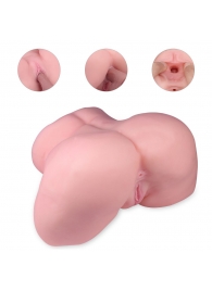 Реалистичный мастурбатор-полуторс с 2 рабочими отверстиями - S-HANDE - в Калининграде купить с доставкой