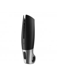 Черный мастурбатор с вибрацией Power Masturbator - Satisfyer - в Калининграде купить с доставкой