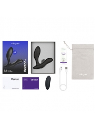 Черный анальный вибратор We-Vibe Vector+ - We-vibe - в Калининграде купить с доставкой