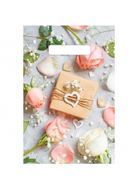 Полиэтиленовый пакет  Подарочек  с вырубной усиленной ручкой - 20 х 30 см. - Сима-Ленд - купить с доставкой в Калининграде