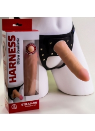 Страпон Харнесс из трусиков и насадки-фаллоса - 17,5 см. - LOVETOY (А-Полимер) - купить с доставкой в Калининграде