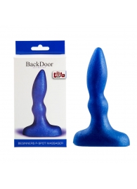 Синий анальный стимулятор Beginners p-spot massager - 11 см. - Lola Games - в Калининграде купить с доставкой