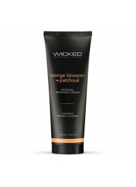 Массажный легкий крем WICKED Orange Blossom plus Patchouli - 120 мл. - Wicked - купить с доставкой в Калининграде