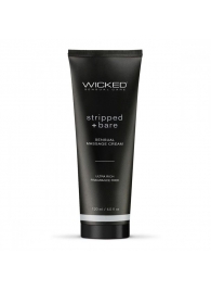 Массажный легкий крем WICKED Stripped plus Bare - 120 мл. - Wicked - купить с доставкой в Калининграде