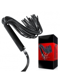 Черная кожаная плеть-флоггер - 84 см. - Notabu - купить с доставкой в Калининграде