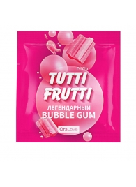 Пробник гель-смазки Tutti-frutti со вкусом бабл-гам - 4 гр. - Биоритм - купить с доставкой в Калининграде