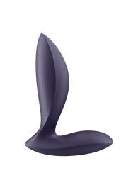 Фиолетовый анальный вибростимулятор Power Plug - Satisfyer - в Калининграде купить с доставкой