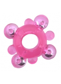 Эрекционное кольцо c бусинками - Toyfa Basic - в Калининграде купить с доставкой