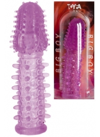 Фиолетовая насадка, удлиняющая половой член - 13,5 см. - Toyfa Basic - в Калининграде купить с доставкой