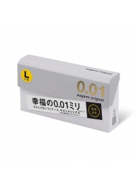 Презервативы Sagami Original 0.02 L-size увеличенного размера - 5 шт. - Sagami - купить с доставкой в Калининграде