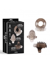 Набор из 3 дымчатых эрекционных колец с вибрацией Teasers Ring Kit - Chisa - в Калининграде купить с доставкой