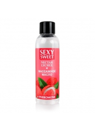 Массажное масло Sexy Sweet Nectar Lychee с феромонами и ароматом личи - 75 мл. - Биоритм - купить с доставкой в Калининграде