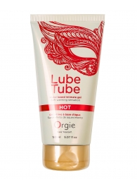 Интимный гель на водной основе Lube Tube Hot с разогревающим эффектом - 150 мл. - ORGIE - купить с доставкой в Калининграде