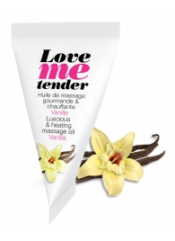 Съедобное согревающее массажное масло Love Me Tender Vanilla с ароматом ванили - 10 мл. - Love to Love - купить с доставкой в Калининграде