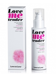 Съедобное согревающее массажное масло Love Me Tender Cotton Candy с ароматом сладкой ваты - 100 мл. - Love to Love - купить с доставкой в Калининграде