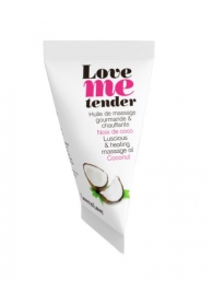 Съедобное согревающее массажное масло Love Me Tender Cocos с ароматом кокоса - 10 мл. - Love to Love - купить с доставкой в Калининграде