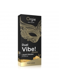 Съедобный гель Dual Vibe Pina Colada с эффектом вибрации и вкусом коктейля пина колада - 15 мл. - ORGIE - купить с доставкой в Калининграде