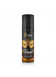 Съедобный гель Dual Vibe Sex On The Beach с эффектом вибрации и вкусом коктейля «секс на пляже» - 15 мл. - ORGIE - купить с доставкой в Калининграде