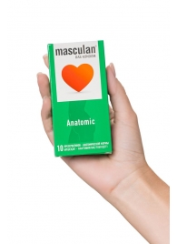 Презервативы анатомической формы Masculan Anatomic - 10 шт. - Masculan - купить с доставкой в Калининграде