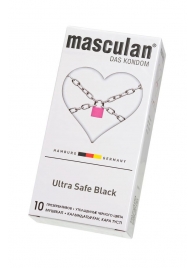 Ультрапрочные презервативы Masculan Ultra Safe Black - 10 шт. - Masculan - купить с доставкой в Калининграде