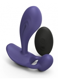 Темно-синий вибромассажер Witty P G Vibrator with Remote Control - Love to Love - в Калининграде купить с доставкой