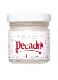 Массажная свеча Caramel   Popcorn - 35 мл. - Pecado - купить с доставкой в Калининграде