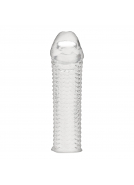Текстурированная насадка на пенис Clear Textured Penis Enhancing Sleeve Extension - 16,5 см. - BlueLine - в Калининграде купить с доставкой