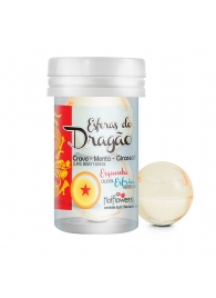 Интимный гель Esferas do Dragao Hot Ball с охлаждающе-разогревающим эффектом (2 шарика по 3 гр.) - HotFlowers - купить с доставкой в Калининграде
