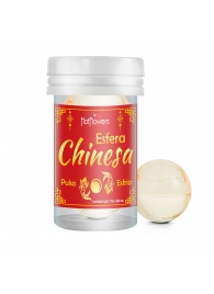 Интимный гель Chinesa Esfera с охлаждающе-пульсирующим эффектом (2 шарика по 3 гр.) - HotFlowers - купить с доставкой в Калининграде