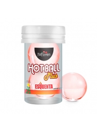 Лубрикант на масляной основе Hot Ball Plus с разогревающим эффектом (2 шарика по 3 гр.) - HotFlowers - купить с доставкой в Калининграде