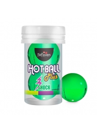 Лубрикант на силиконовой основе Hot Ball Plus с покалывающим эффектом (2 шарика по 3 гр.) - HotFlowers - купить с доставкой в Калининграде
