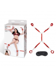 Красная фиксация на матрас Classic Bedspreader - Lux Fetish - купить с доставкой в Калининграде