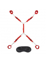 Красная фиксация на матрас Classic Bedspreader - Lux Fetish - купить с доставкой в Калининграде