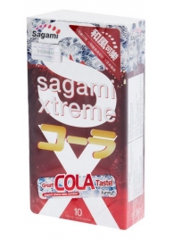 Ароматизированные презервативы Sagami Xtreme COLA - 10 шт. - Sagami - купить с доставкой в Калининграде