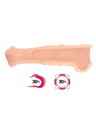 Телесная фантазийная насадка на член Cock Sleeve Size L - KOKOS - в Калининграде купить с доставкой