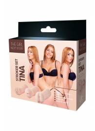 Набор из 3 мастурбаторов The Girl Next Door Tina - Dream Toys - в Калининграде купить с доставкой