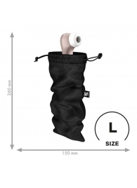 Черный мешочек для хранения игрушек Treasure Bag L - Satisfyer - купить с доставкой в Калининграде