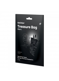 Черный мешочек для хранения игрушек Treasure Bag L - Satisfyer - купить с доставкой в Калининграде