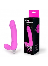 Розовый безремневой страпон Sexy Friend - 1137 - купить с доставкой в Калининграде