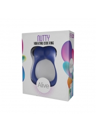 Синее эрекционное виброкольцо Nutty - Adrien Lastic - в Калининграде купить с доставкой