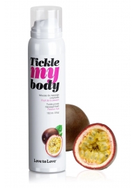 Массажная хрустящая пенка Tickle my body с ароматом маракуйи - 150 мл. - Love to Love - купить с доставкой в Калининграде